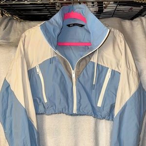 Zara Wind Breaker Crop Jacket